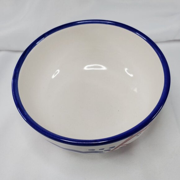 VTG Solimene Vietri Italian Ceramic Fish Bowl Hand painted Nautical Decor RARE - Picture 6 of 9